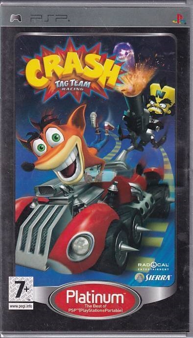 Crash Tag Team Racing Platinum - PSP Spil (B Grade) (Genbrug)